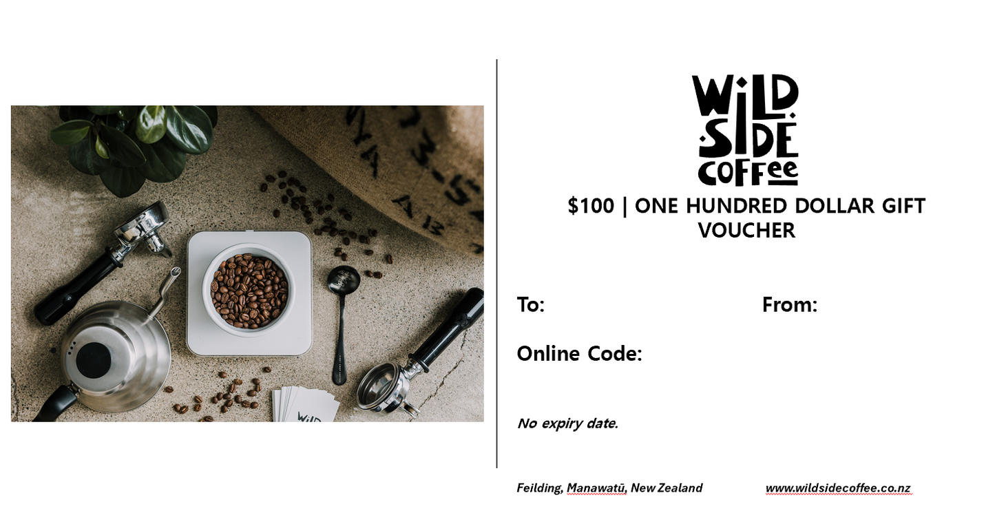 Wild Side Coffee gift voucher